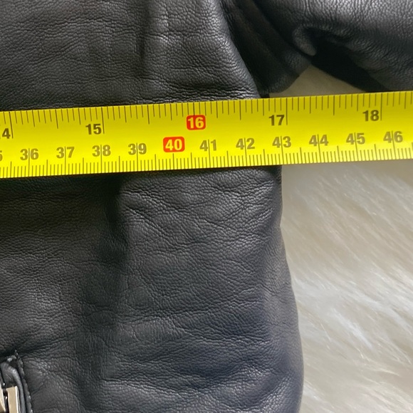 Diesel Kids Black Faux Leather Biker Jacket - Picture 3 of 9